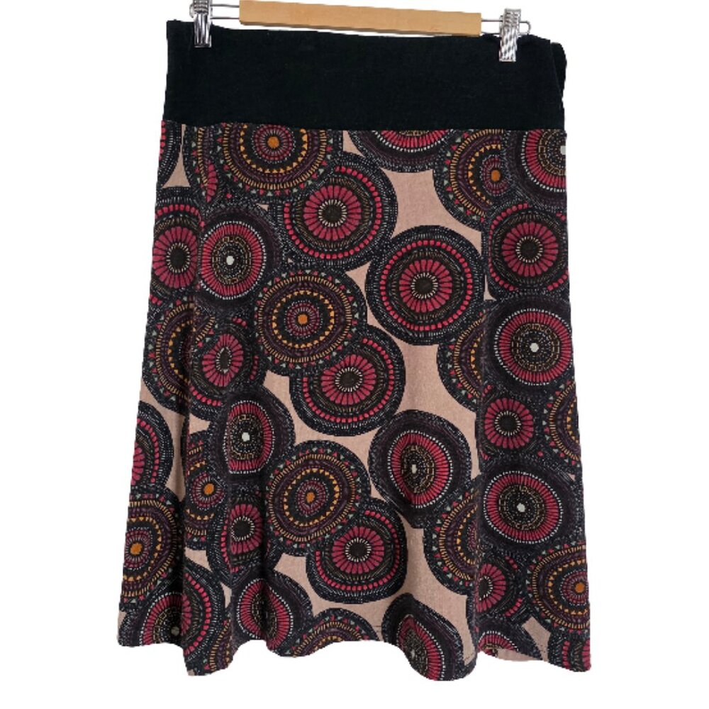 Modcloth Smashed Lemon Geo Print Skirt Size L